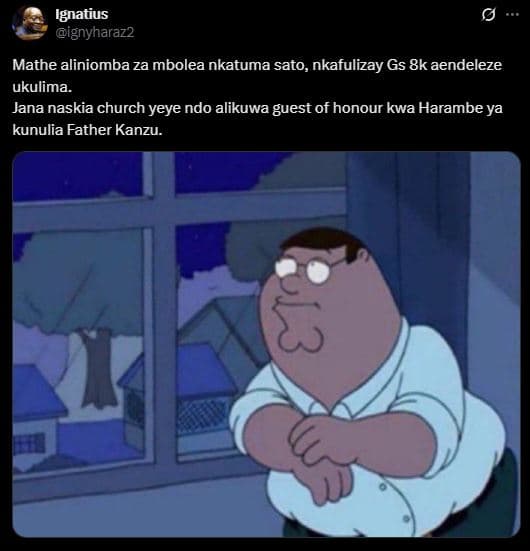 Ignatius ignyharaz2 mathe aliniomba za mbolea nkatuma sato, nkafulizay gs 8k aen