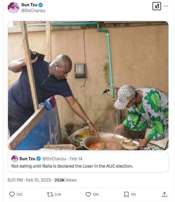 Sun tzu itschanzu sun tzu itschanzu feb 14 not eating until raila is declared th