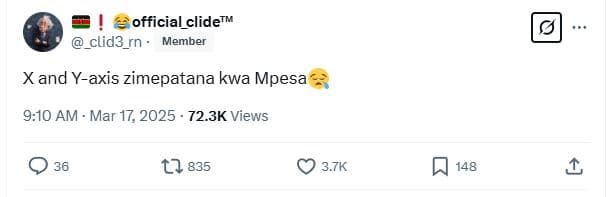 5 official_clidetw _clid3_rn member xand yaxis zimepatana kwa mpesa 9.10 am mar