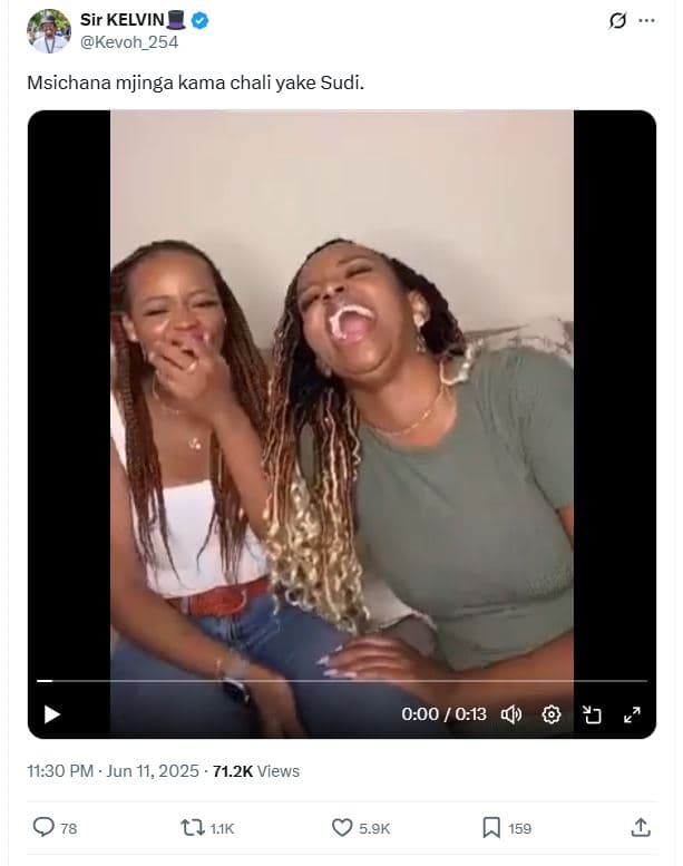 Sir kelvin kevoh_254 msichana mjinga kama chali yake sudi. 0.00 0.13 a 11.30 pm