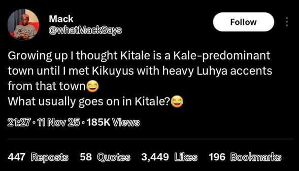 Mack pwhhadmacksays follow fts growing up i thought kitale is a kalepredominant