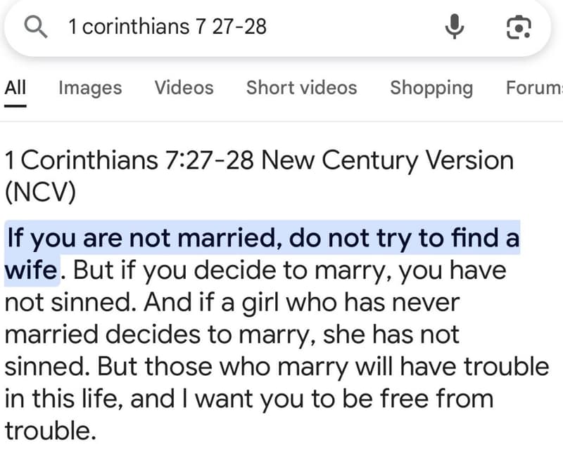 Q 1 corinthians 7 2728 aii images videos short videos shopping forum 1 corinthia