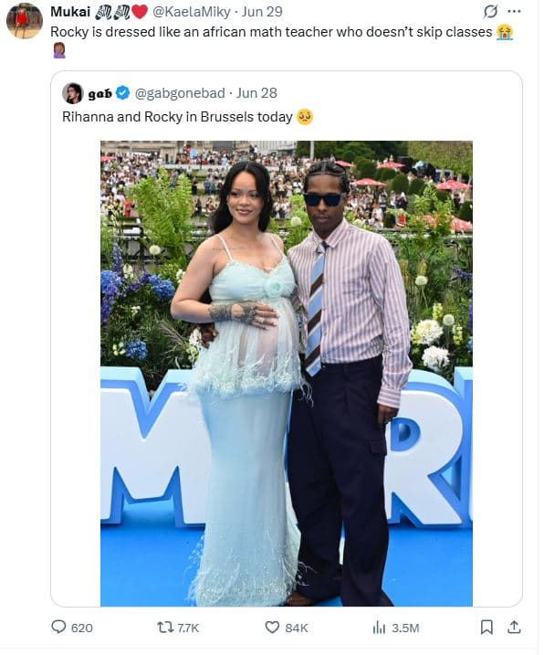 Mukai kaelamiky jun 29 rocky is dressed like an african math teacher who doesn't