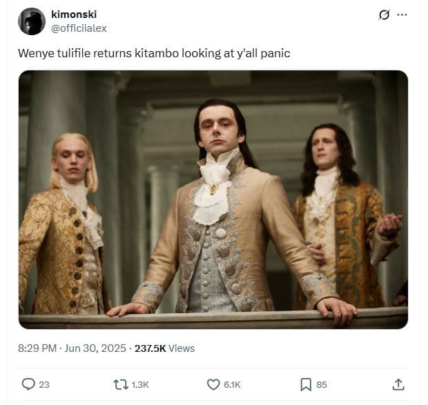 Kimonski officiialex wenye tulifile returns kitambo looking at yall panic 8.29 p