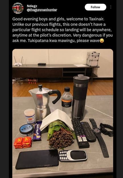 Ndegz meguonatitet follow good evening boys and girls, welcome to taxinair. unli