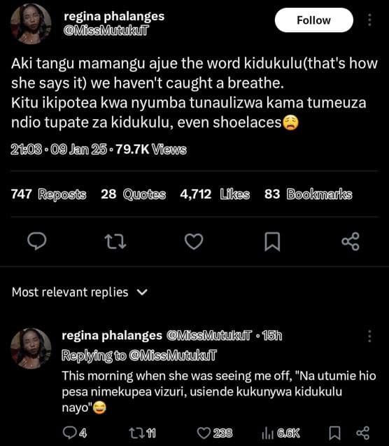 Regina phalanges missmutukut follow aki tangu mamangu ajue the word kidukuluthat