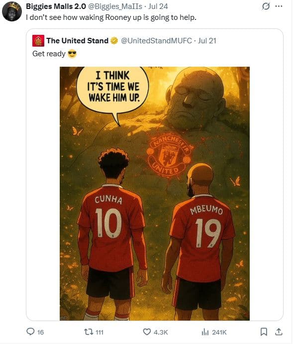 Biggies malls 2.0 biggies_maiis jul 24 idon't see how waking rooney up is going