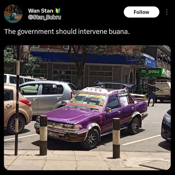 Wan stan stan_subru follow the government should intervene buana. m_pesa