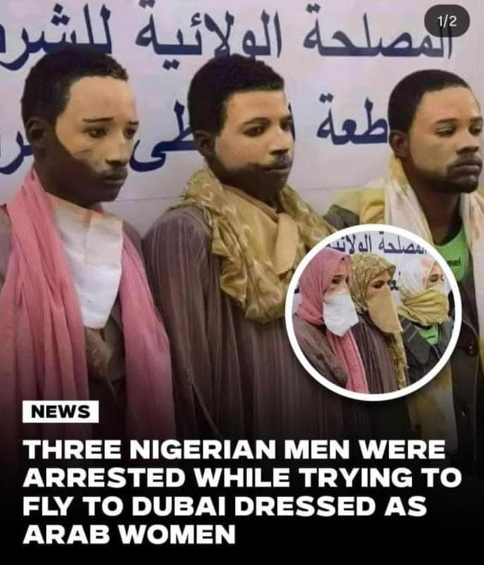 Ban afyell 4la9 42 yal alan news three nigerian men were arrested while trying t