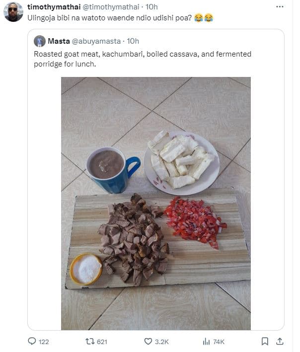 Timothymathai timothymathai 1oh ulingoja bibi na watoto waende ndio udishi poa?