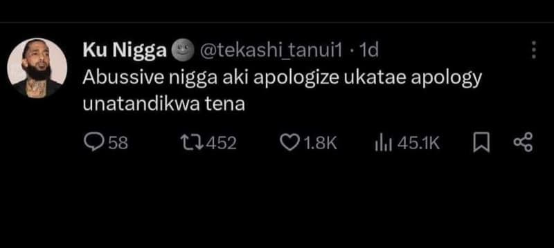 Ku nigga tekashi_tanuil 1d abussive nigga aki apologize ukatae apology unatandik