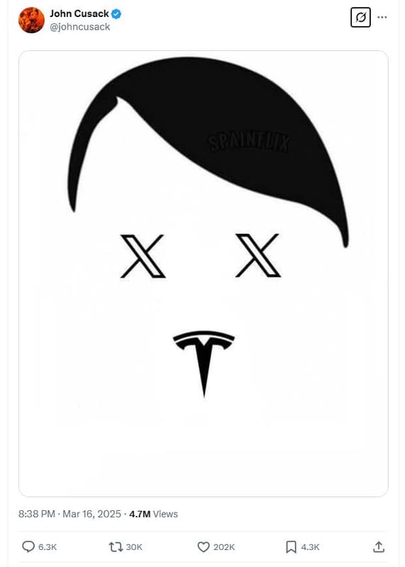 John cusack johncusack spulhaui li x x 8.38 pm mar 16, 4.7m views 06.3k t? 3ok 2