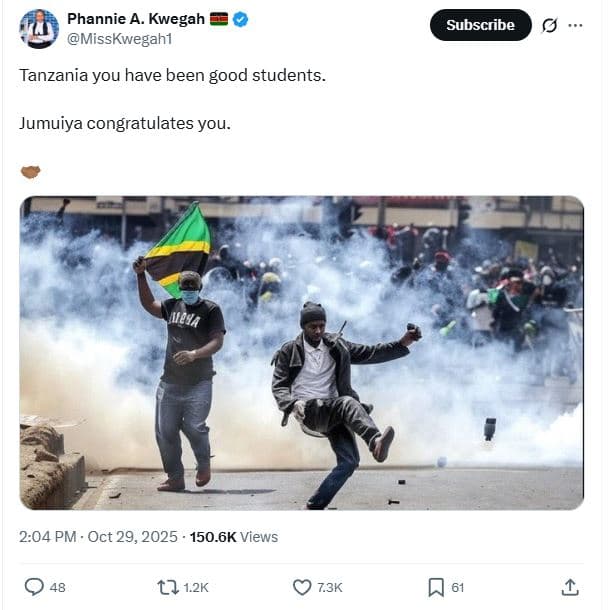 Phannie a. kwegah misskwegahi subscribe tanzania you have been good students. ju