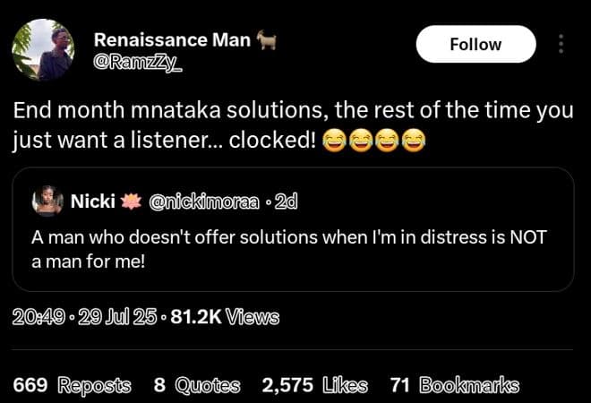 Renaissance man ranz7y follow end month mnataka solutions, the rest of the time