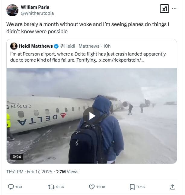 William paris whitherutopia we are barely a month without woke and m seeing plan