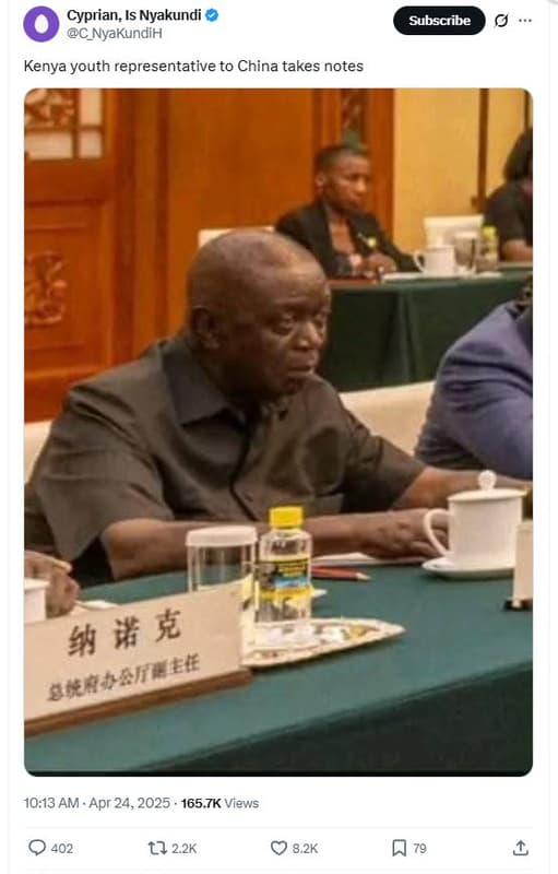 Cyprian is nyakundi c_nyakundih subscribe kenya youth representative to china ta