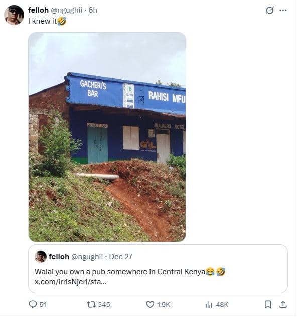 Felloh ngughii knew gacheris bar rahisi mfu ho7ll 'felloh ngughii dec 27 walai y