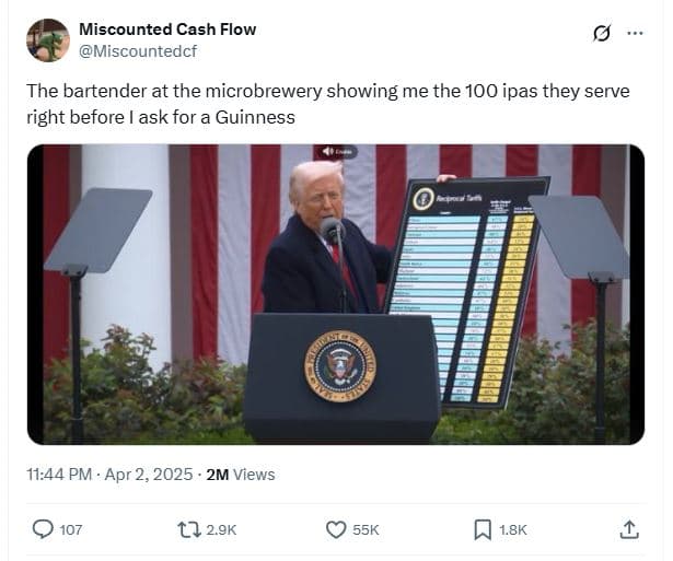 Miscounted cash flow miscountedcf the bartender at the microbrewery showing me t