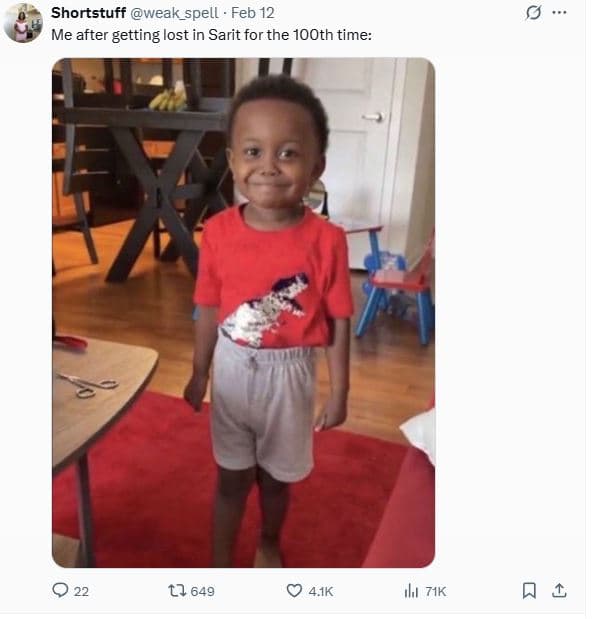 Shortstuff weak_spell feb 12 me after getting lost in sarit for the 1ooth time t