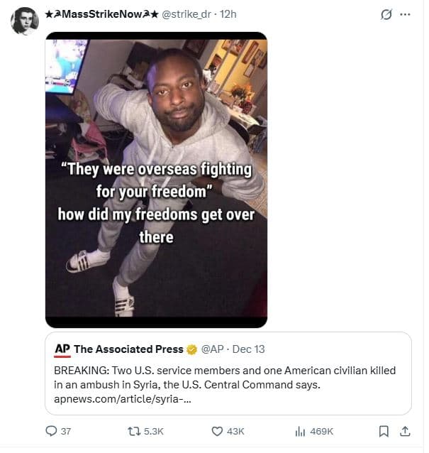 Amassstrikenowa strike_dr . 12h they were overseas fighting for your freedom how