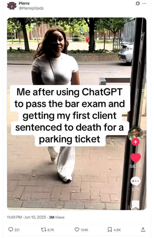 Pierre pierrepilleds me after using chatgpt to pass the bar exam and getting my