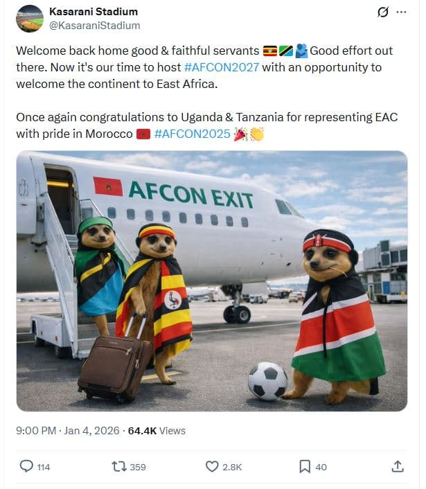 Kasarani stadium kasaranistadium welcome back home good faithful servants good e