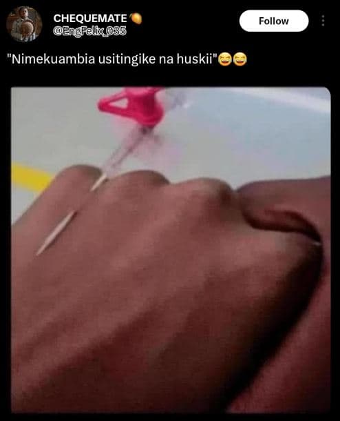 Chequemate engfelk 35 follow nimekuambia usitingike na huskii