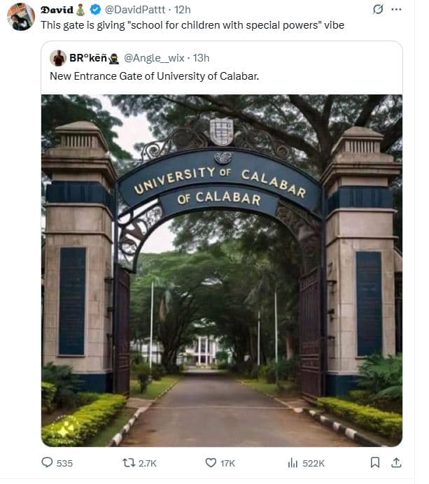 David davidpattt 12h this gate is giving school for children with special powers