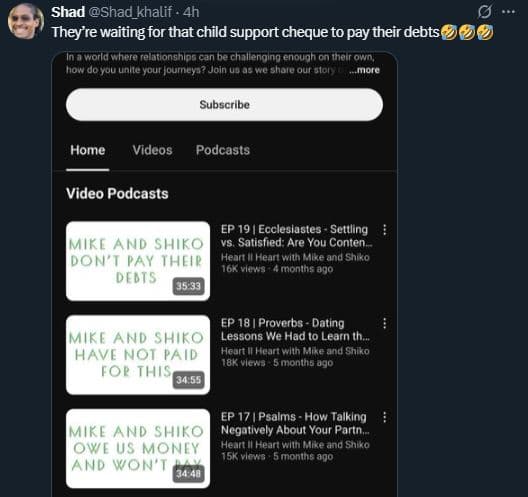 Shad shad_khalif . 4h they're waiting for that child support cheque to pay their