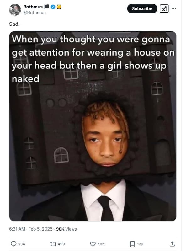 Rothmus rothmus subscribe sad. when you thought you were gonna get attention for