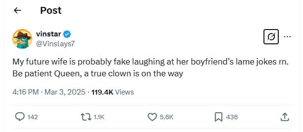 Post vinstar vinslays7 my future wife is probably fake laughing at her boyfriend