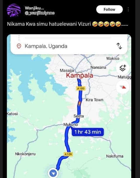 Wanjiku_. slanjikuinne follow nikama kwa simu hatuelewani vizuri bb0e kampala, u