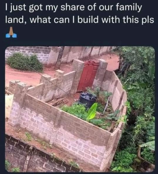 Ijust got my share of our family land, what can build with this pls