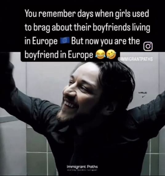 You remember days ' when girls used to brag f about their boyfriends living in e