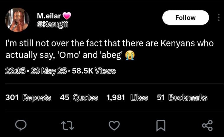 M.eilar kanugfo follow i'm still not over the fact that there are kenyans who ac