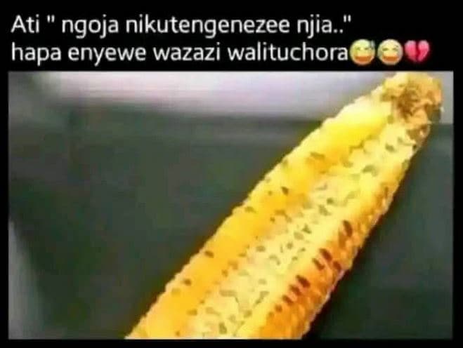 Ati ngoja nikutengenezee njia ' hapa enyewe wazazi walituchora