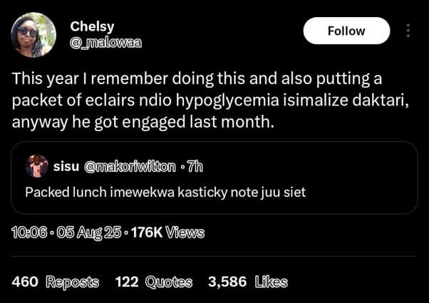 Chelsy mualowaa follow this year i remember doing this and also putting a packet