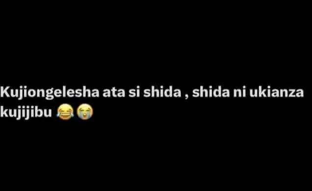 Kujiongelesha ata si shida shida ni ukianza kujijibu