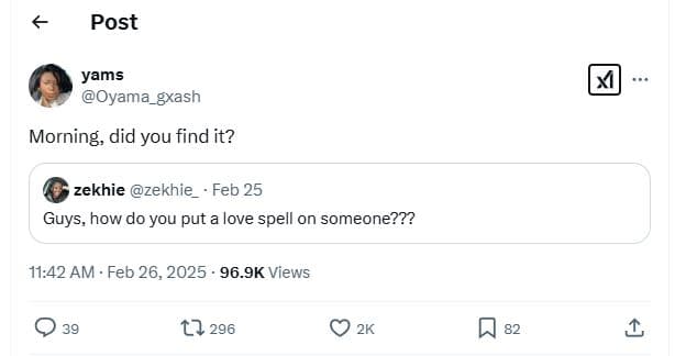 Post yams oyama_gxash morning, did you find it? zekhie zekhie feb 25 guys, how d