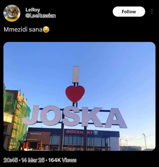 Leroy leerussian follow mmezidi sana o quickh rt .14 mar25164k vews