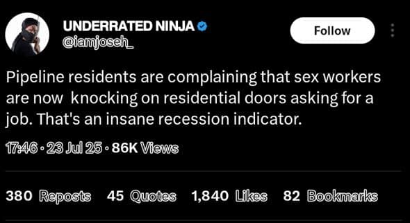 Underrated ninja anjoseh follow pipeline residents are complaining that sex work
