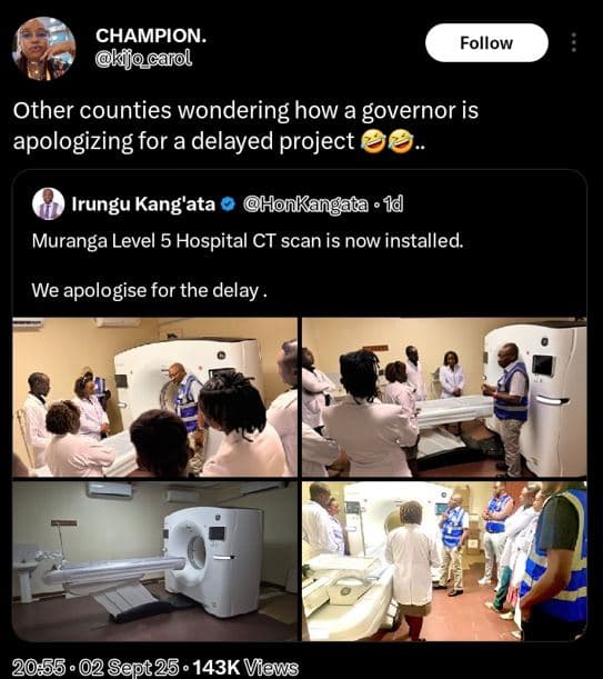 Champion kjocarol follow other counties wondering how a governor is apologizing