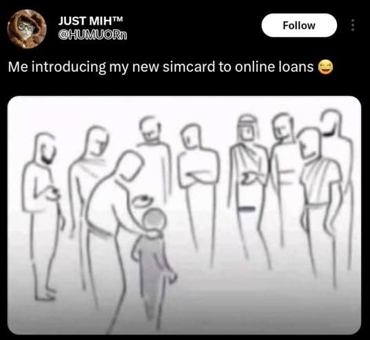 Just mihtm humuorn follow me introducing my new simcard to online loans