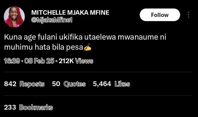 Mitchelle mjaka mfine mjakamfine follow kuna age fulani ukifika utaelewa mwanaum