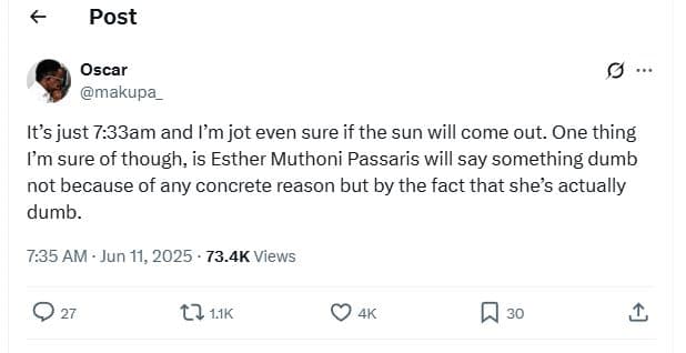 Post oscar makupa_ its just 7.33am and lm jot even sure if the sun will come out