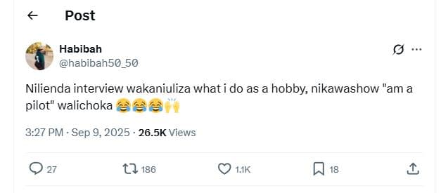 Post habibah habibah50_50 nilienda interview wakaniuliza what i do as a hobby ni