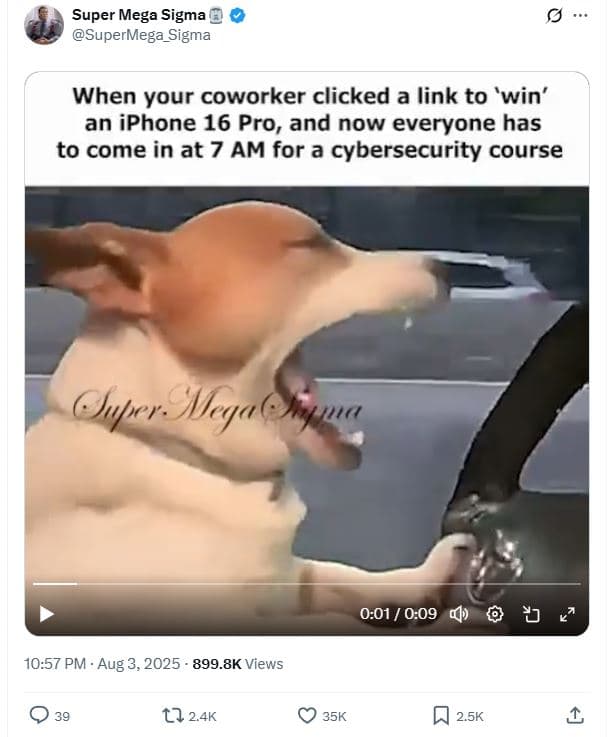 Super mega sigma supermega_sigma when your coworker clicked a link to 'win' an i