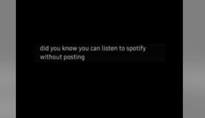 Dld vou knov vou can iistent0 spotity wlthout posting