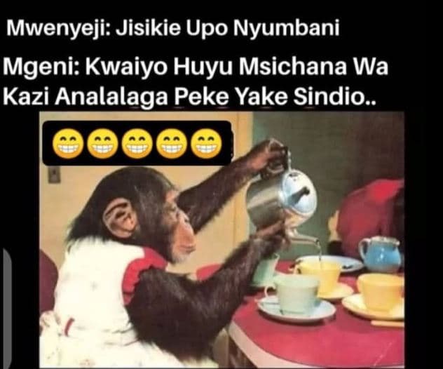 Mwenyeji jisikie upo nyumbani mgeni kwaiyo huyu msichana wa kazi analalaga peke