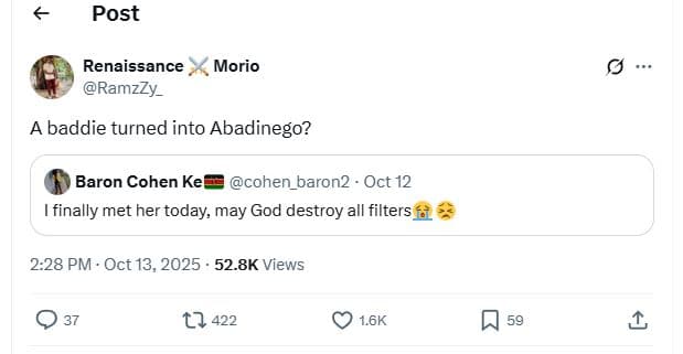 Post renaissance ramzzy_ morio baddie turned into abadinego? baron cohen ke cohe